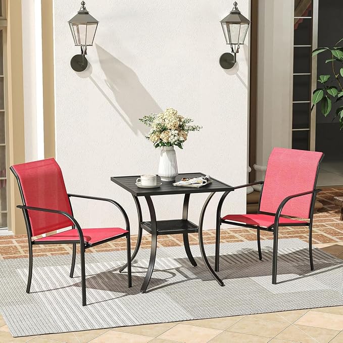 VICLLAX 3 Pieces Patio Outdoor Dining Set by HOME