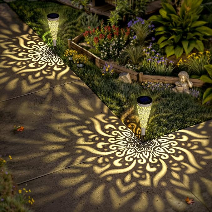 6 Pack Solar Lights Outdoor Garden Decorative Solar Garden Lights - Image 6