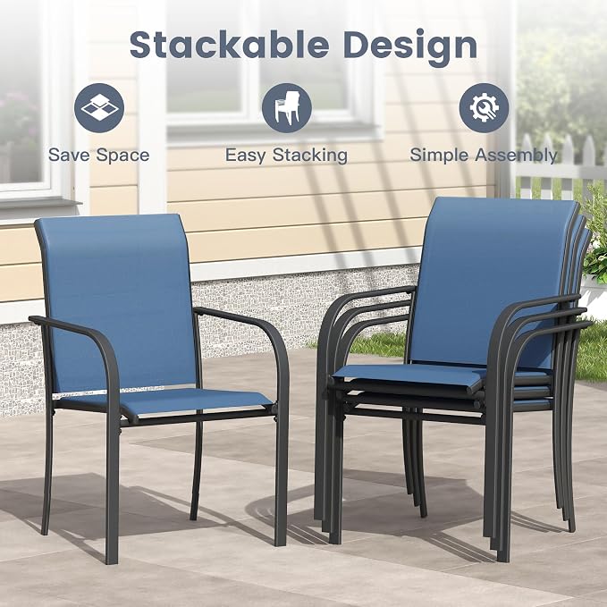 VICLLAX 7 Pieces Patio Outdoor Dining Set - Image 5