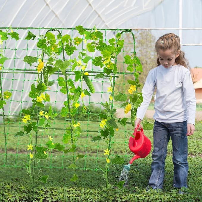 Garden Cucumber Trellis for Climbing Plants Outdoor, 48x48inch U-Shape Arch - Image 2