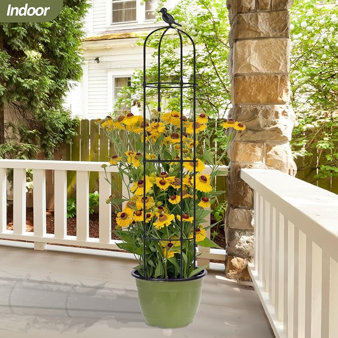 Garden Obelisk Trellis for Climbing Plants Outdoor - Image 4