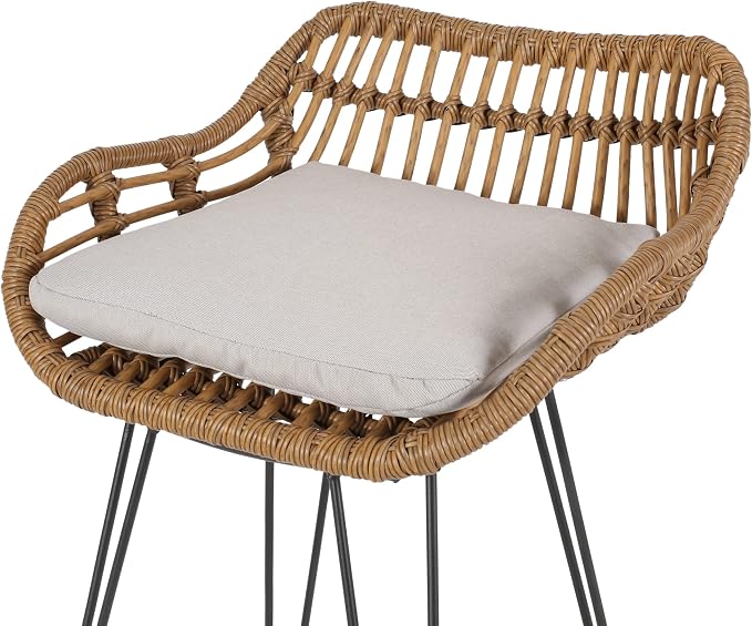 Christopher Knight Home Dale Outdoor Wicker Barstools - Image 5