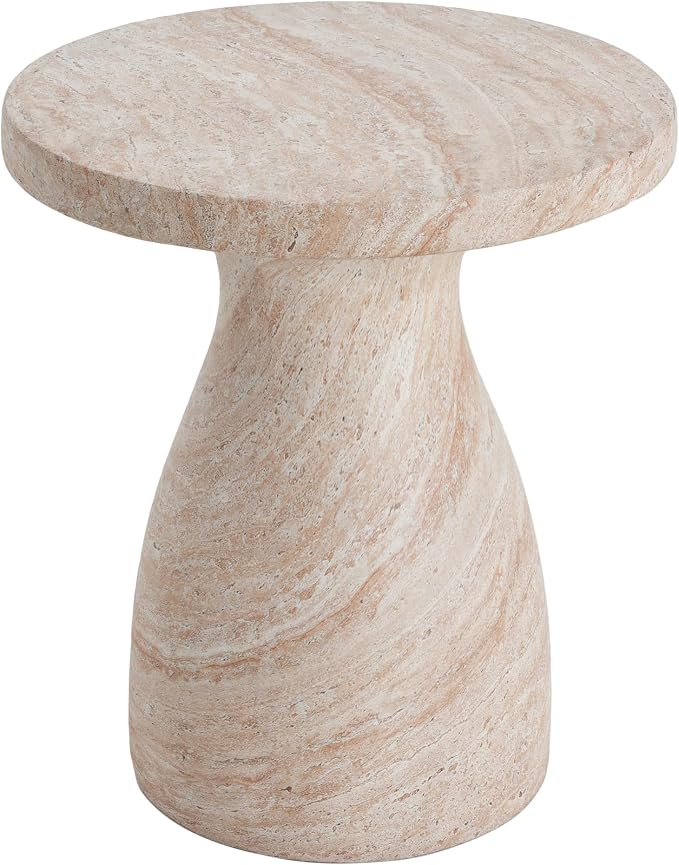 Christopher Knight Home Jayme 22.5" Indoor Outdoor Round Top Accent Side Table - Image 4