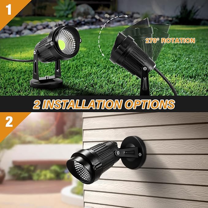 LemonBest LED Landscape Up Down Light 5W White LED Decorative Spotlight Lamp - Image 7