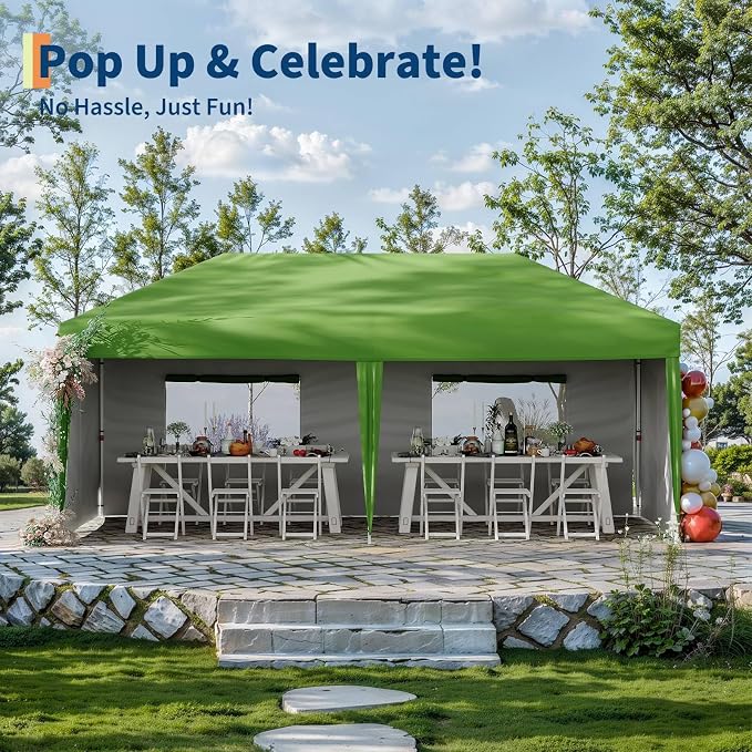 Garvee 10x10 Pop Up Canopy Tent, Heavy Duty Commercial Instant Shelter - Image 5