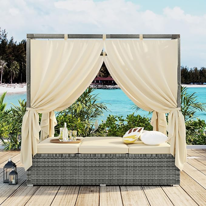 Outdoor Daybed Patio Lounge Bed - Image 5