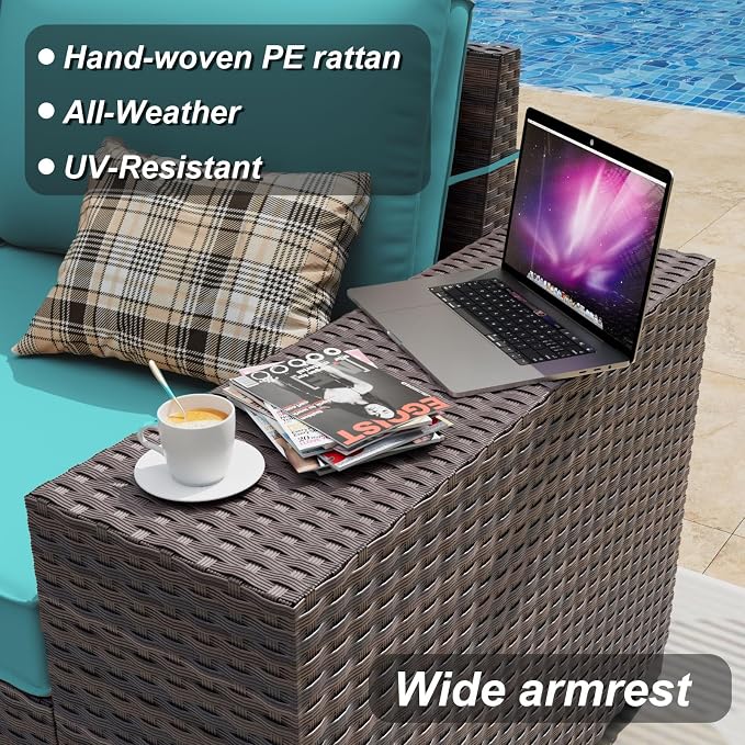 ALAULM 13 Pieces Outdoor Patio Furniture Set - Image 2