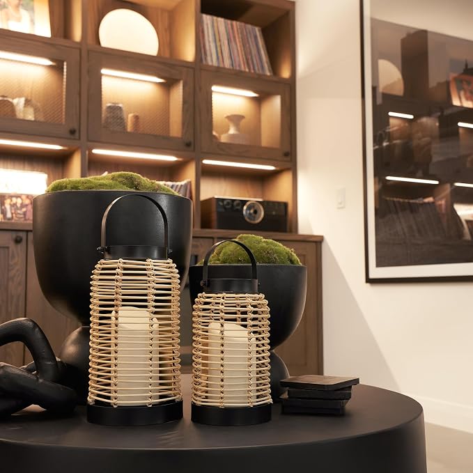 Natural Rattan Boho Lanterns - Image 7