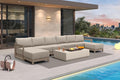PURPLE LEAF Patio Furniture Set U-shaped Outdoor Couch by Unknown
