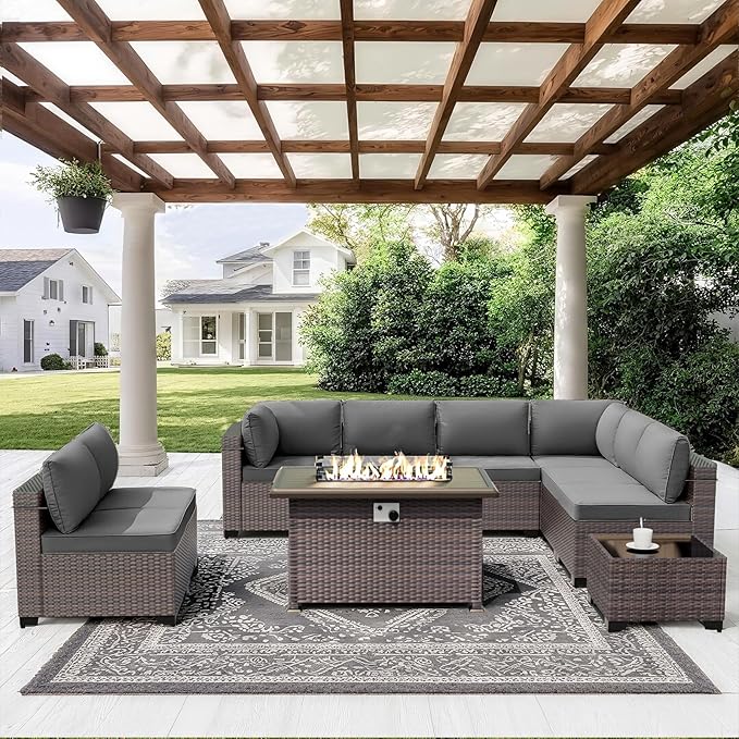 ALAULM 10 Pieces Patio Furniture Set - Image 6