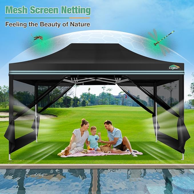 COBIZI 10x15 Canopy Tent, Heavy Duty Pop up Canopy - Image 6