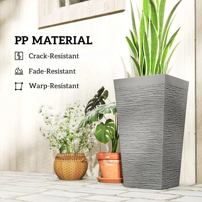 Outsunny 22.8 Inch Tall Planters - Image 6