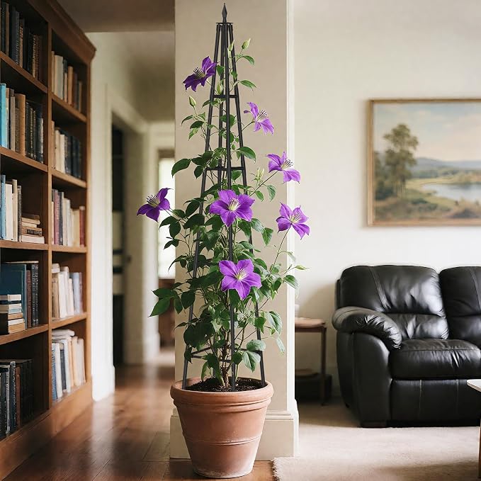 6 FT Obelisk Trellis for Climbing Plants, Garden Trellis - Image 7