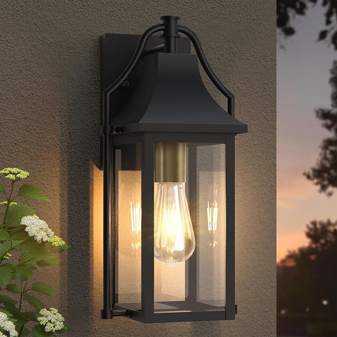 Dusk to Dawn Outdoor Wall Light, Waterproof Wall Sconces, Exterior Wall Mount by Lawyettle