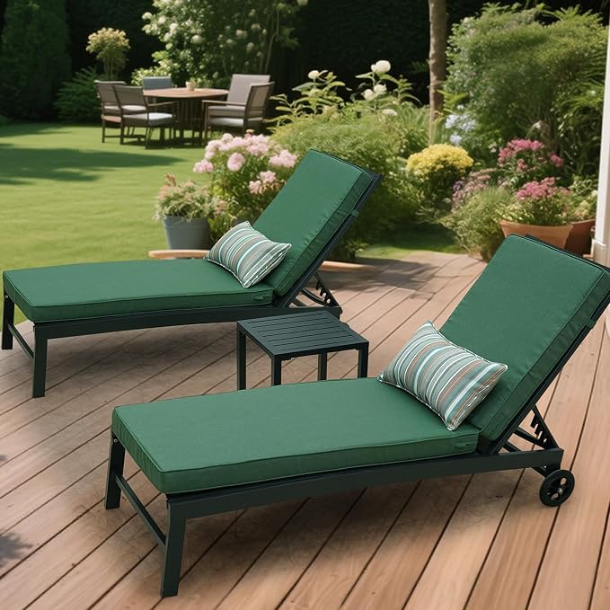 Outdoor Chaise Lounge Cushions, Olefin Lounge Cushion, Rainproof Color - Image 2