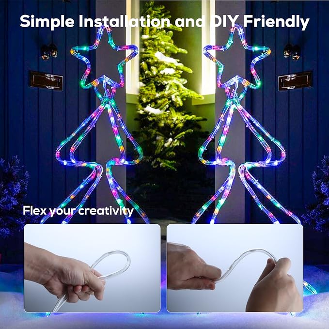 100FT 720 LED Christmas Rope Lights Outdoor Waterproof - Image 8