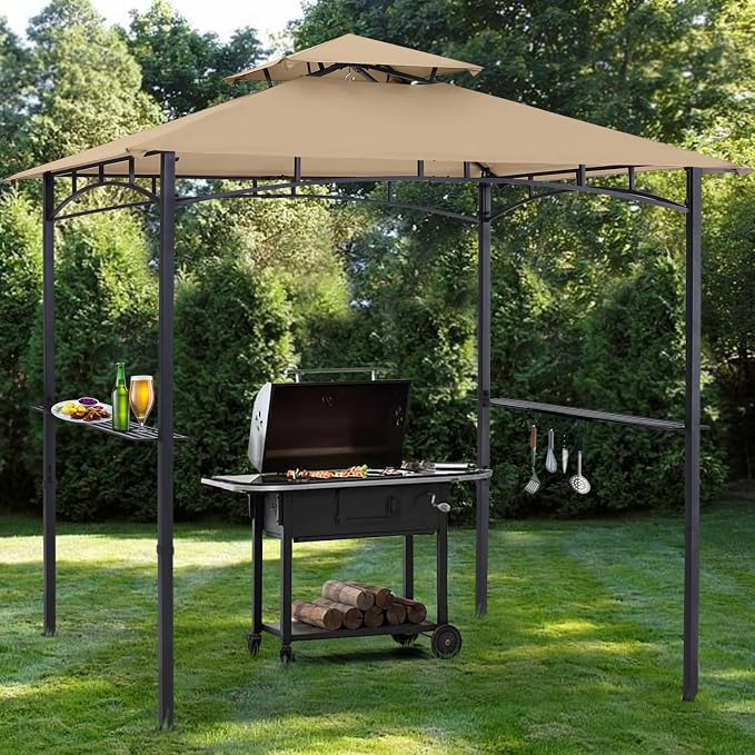 ABCCANOPY 8'x 5' Grill Gazebo Shelter, Outdoor BBQ Gazebo Canopy - Image 7