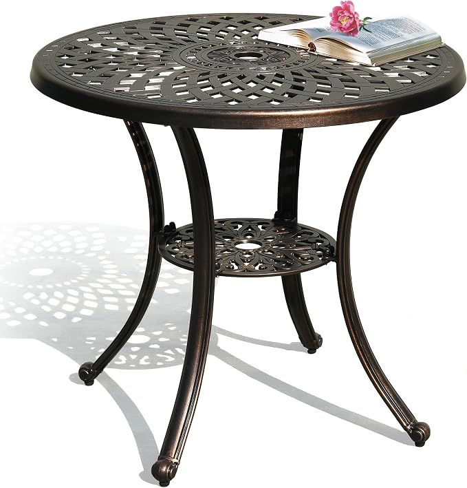 DWVO 30 Inches Round Patio Dining Table by DWVO