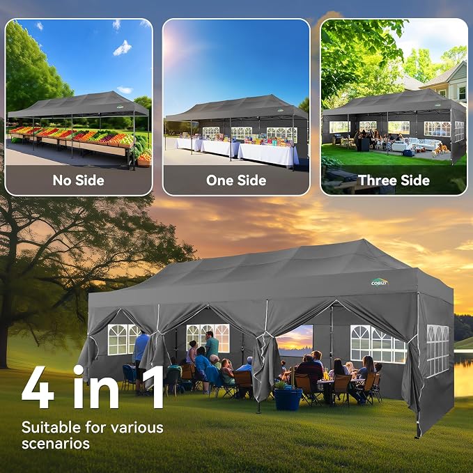 COBIZI 10x30 Pop up Canopy Heavy Duty - Image 2