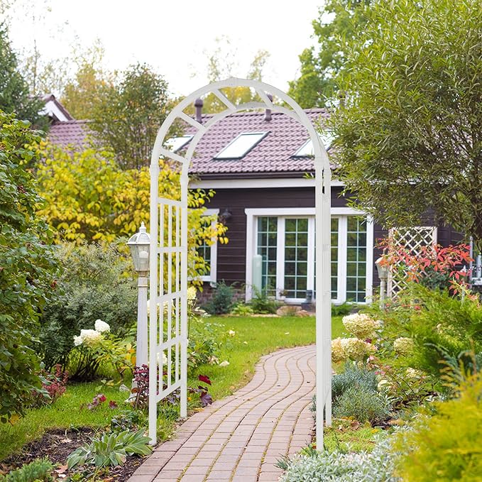 Outvita PVC Garden Arbor, Arch Trellis - Image 6