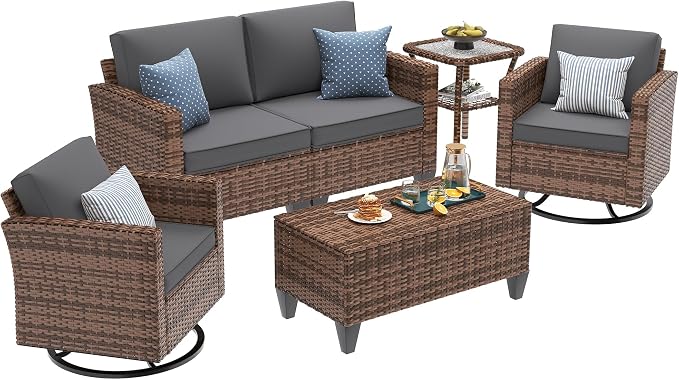 UDPATIO Patio Furniture Set, 5 Pieces Outdoor Furniture Sets - Image 2