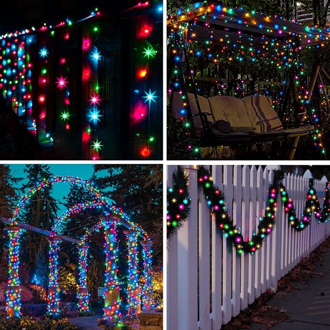 suddus 5 Colors Solar String Lights, Solar Christmas Lights Outdoor Waterproof - Image 3