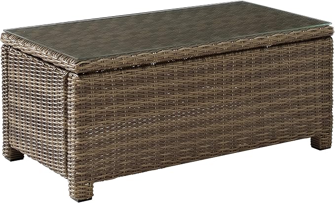 Crosley Furniture Bradenton All Weather Rattan Wicker Outdoor Coffee Table by CrosleyFurniture