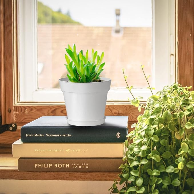 28 Pack 4 inch Small Plant Pots, Plastic Planters - Image 4