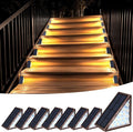 Solar Step Lights for Outside, 8 Pack Solar Stair Lights Waterproof IP67 by XILLUMICORE
