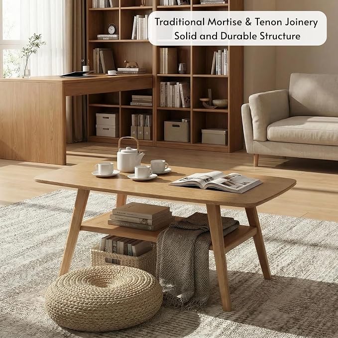 Wood Coffee Table - Image 6