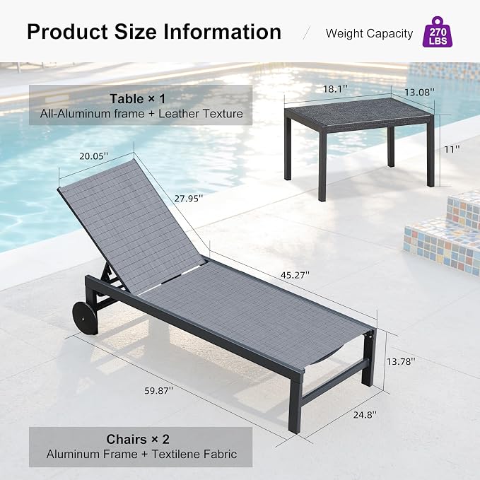 PURPLE LEAF Chaise Lounge Chair - Image 8