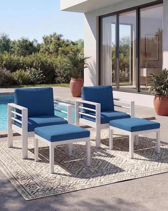 AECOJOY Aluminum Patio Furniture Armchair by AECOJOY