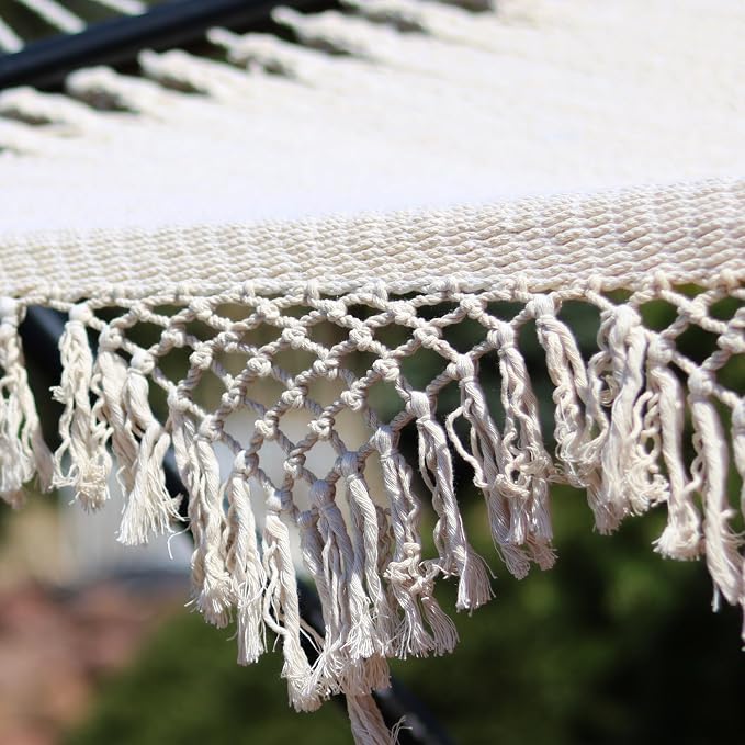 Sunnydaze Woven Double Hammock for Outside - Image 9