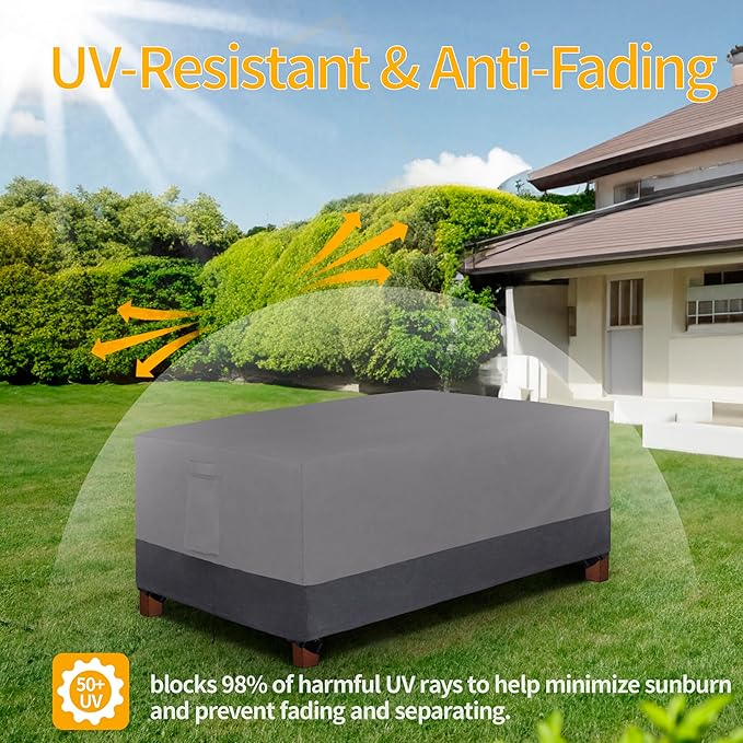 Easy-Going 600D Heavy Duty Rectangular Table Cover UV Resistant and Waterproof - Image 6