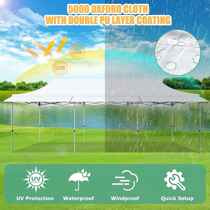 COBIZI 10x30 Pop Up Canopy Tent - Image 9