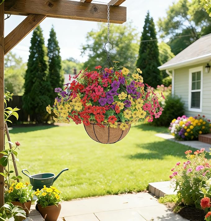 Senjie 12 Bundles Artificial Hanging Flowers - Image 7
