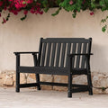 Ciokea 49" Heavy Duty Outdoor Bench, HDPE Weatherproof Porch Benches, Durable by CIOKEA