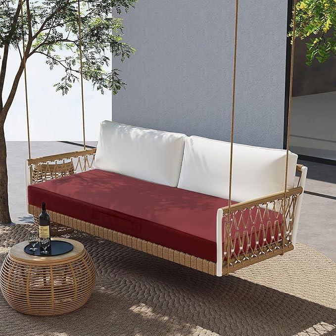 Outdoor Bench Cushion 4 inches Memory Foam Waterproof Patio Furniture Bench - Image 7
