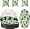 Round Cushion Covers with Attached Pillowcase, Elastic Fabric, 66 inch Diameter by dreahoteztil