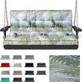 Waterproof Porch Swing Cushion Replacement, Thick 4" 2–3 Seat Outdoor Swing by RUFXIEZW