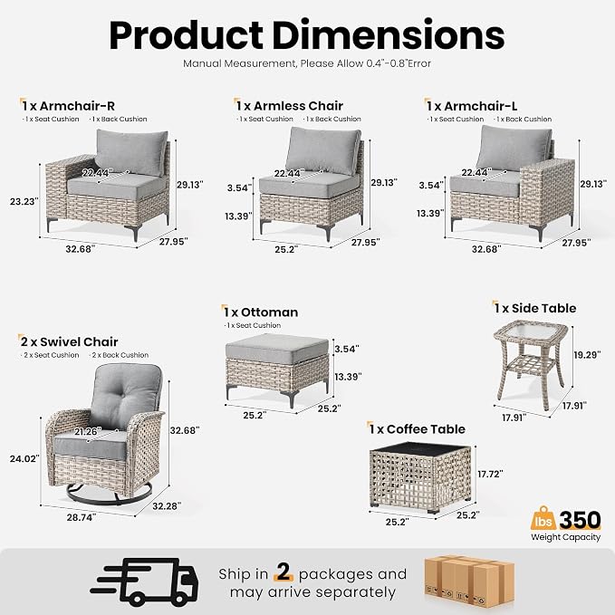 ovios 8-Piece Patio Furniture Set - Image 8