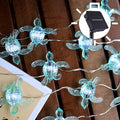 Nautical Solar Lights for Outside Sea Turtle Outdoor Garden Decor 14ft 40LED by JASHIKA
