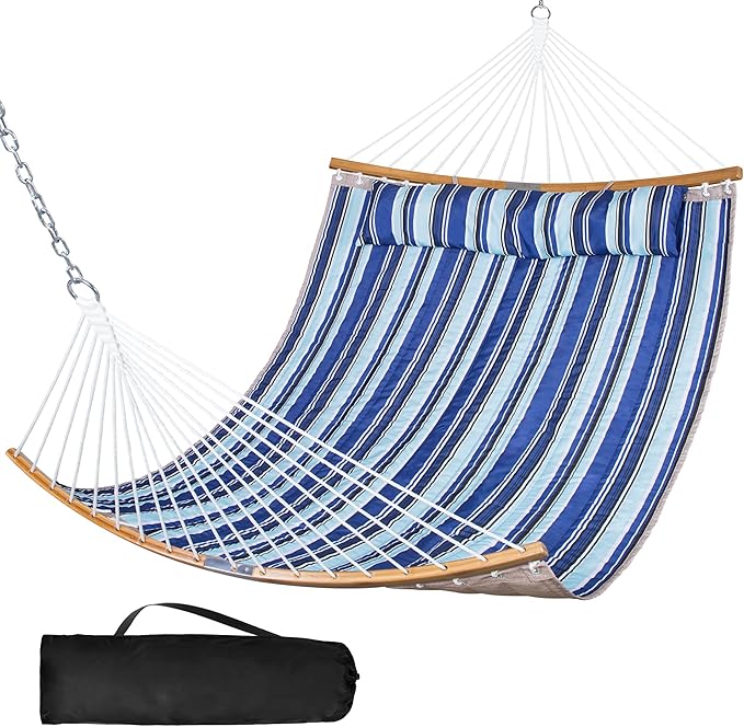 SUNCREAT Portable Hammock with Carrying Bag, 2 Person Hammock with Curved by SUNCREAT