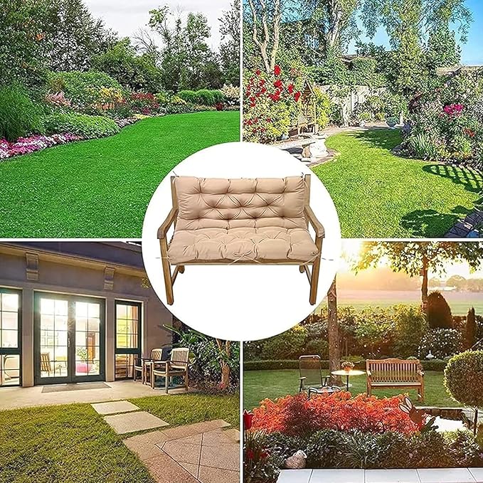 Swing Cushion Replacement Outdoor Porch Waterproof Bench Cushion 2-3 Seater - Image 6
