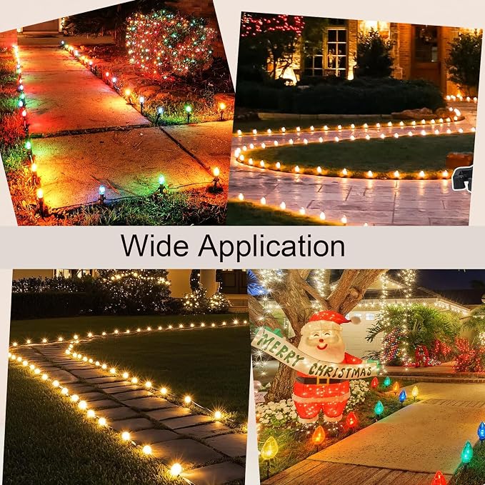 60 Pcs 5 Inch Christmas Light Stakes Universal Yard Lawn Holiday Light Stakes - Image 6