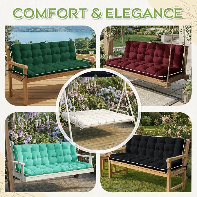 AS AWESLING 60×40 INCH Oxford Fabric Swing Cushions - Image 5