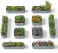 10-Pack 18” Tall Galvanized Raised Garden Beds – Compact Backyard Garden Layout by Annoell