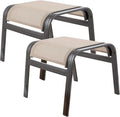 Outdoor Footstools Metal Patio Chairs Outdoor Ottoman Furniture Outside by Unknown
