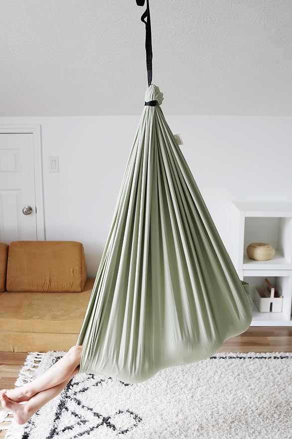Marlowe & Co Indoor Outdoor Double Layer Cotton Sensory Compression Swing - Image 8