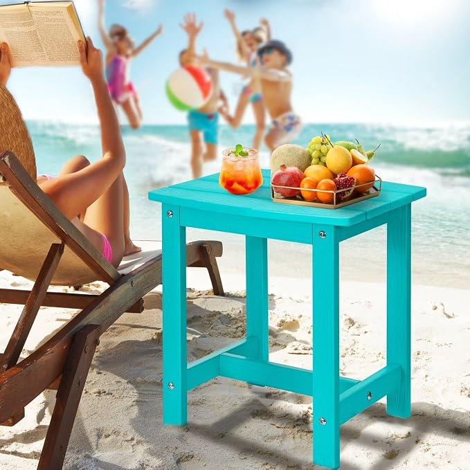 Y&M Outdoor Side Table, HIPS Adirondack Small Single Table, Waterproof Square - Image 6